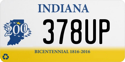 IN license plate 378UP