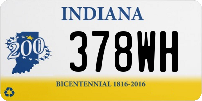 IN license plate 378WH