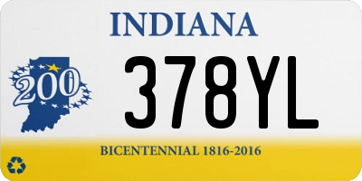 IN license plate 378YL