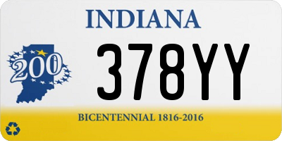 IN license plate 378YY