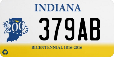 IN license plate 379AB