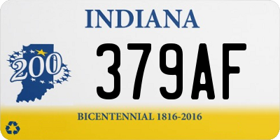 IN license plate 379AF