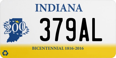 IN license plate 379AL