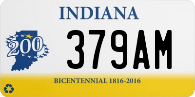 IN license plate 379AM