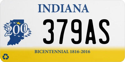 IN license plate 379AS