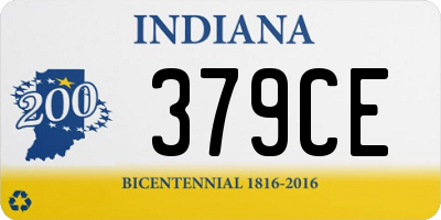 IN license plate 379CE