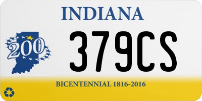 IN license plate 379CS