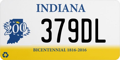 IN license plate 379DL