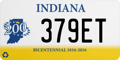 IN license plate 379ET