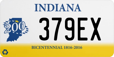 IN license plate 379EX