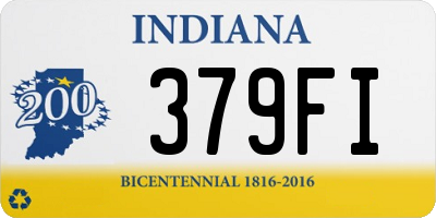 IN license plate 379FI