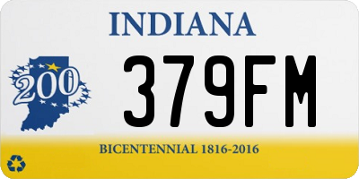 IN license plate 379FM