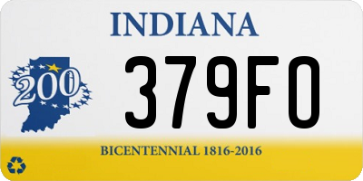 IN license plate 379FO