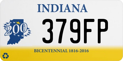 IN license plate 379FP