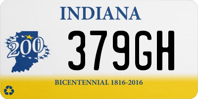 IN license plate 379GH