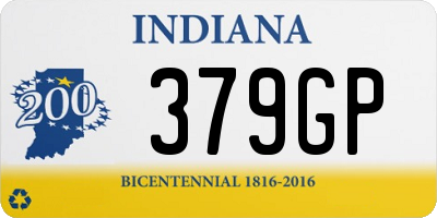 IN license plate 379GP