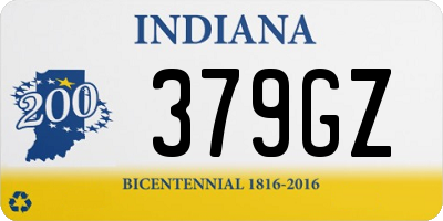 IN license plate 379GZ