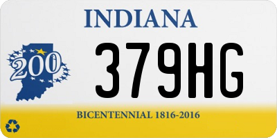 IN license plate 379HG