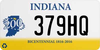 IN license plate 379HQ