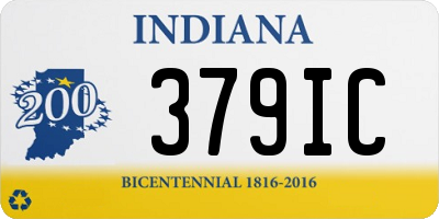 IN license plate 379IC