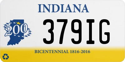 IN license plate 379IG