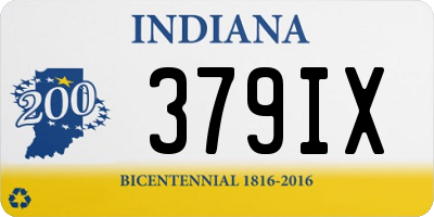 IN license plate 379IX