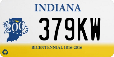 IN license plate 379KW