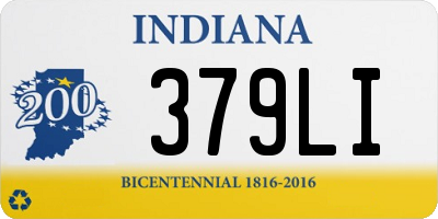 IN license plate 379LI