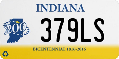 IN license plate 379LS