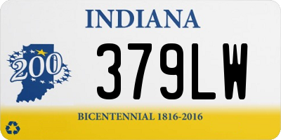 IN license plate 379LW