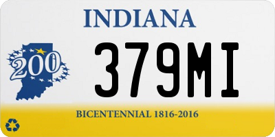IN license plate 379MI