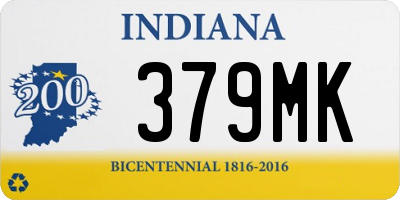 IN license plate 379MK