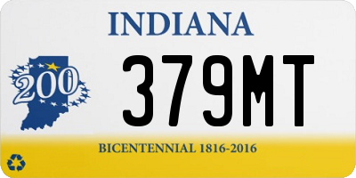 IN license plate 379MT