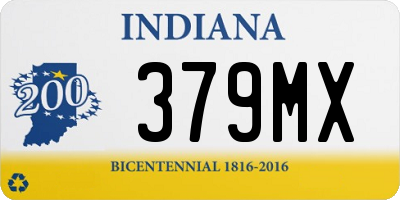 IN license plate 379MX