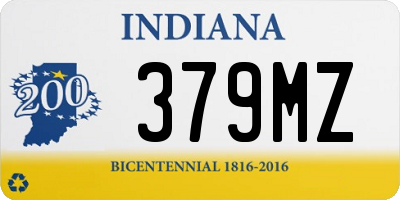 IN license plate 379MZ