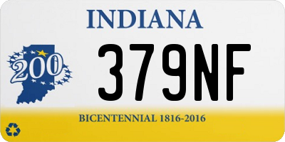 IN license plate 379NF