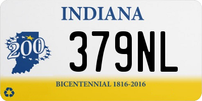 IN license plate 379NL