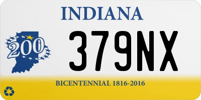 IN license plate 379NX