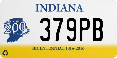 IN license plate 379PB