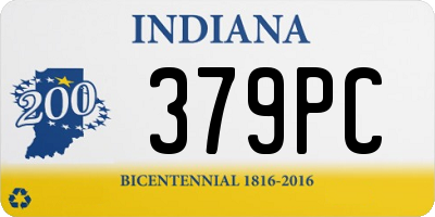 IN license plate 379PC