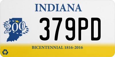 IN license plate 379PD