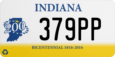 IN license plate 379PP