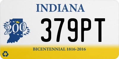 IN license plate 379PT