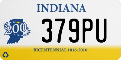 IN license plate 379PU