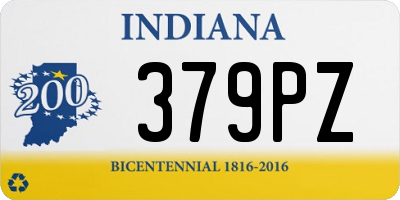 IN license plate 379PZ