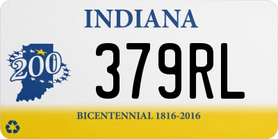 IN license plate 379RL