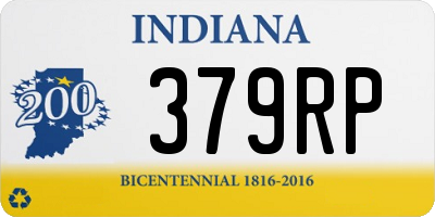 IN license plate 379RP