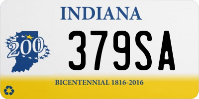 IN license plate 379SA