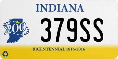 IN license plate 379SS