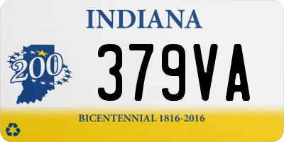 IN license plate 379VA